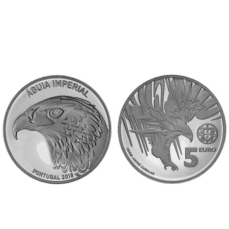 Moeda 5 € Comemorativa Águia Imperial 2018