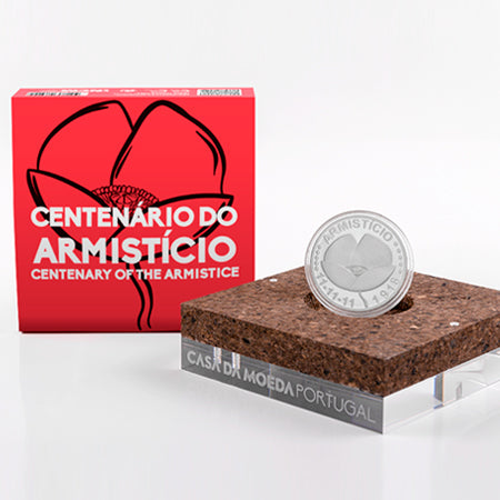 Moeda 5€ Centenário do Armistício Portugal 2018 Prata Proof