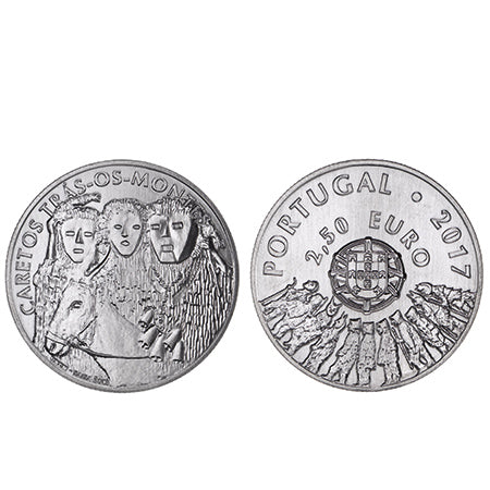 Moeda 2,5€ Os Caretos de Trás-Os-Montes Portugal 2017 Cuproniquel