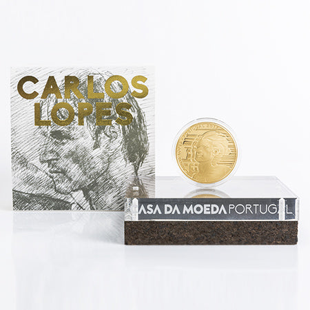 Moeda 7,5€  Carlos Lopes Portugal 2017 Ouro Proof