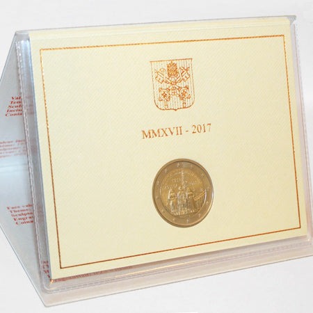 Moeda 2 Euros Centenário das Aparições de Fátima Vaticano 2017