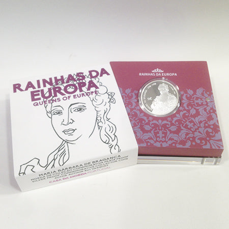 Moeda 5€  D Maria Bárbara de Bragança Prata Proof Portugal 2017