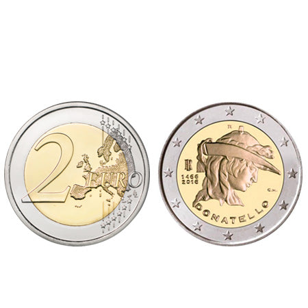 Moeda 2 Euros  Itália 2016 Donatelo