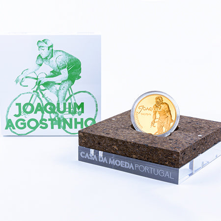 Moeda 7,5€ Joaquim Agostinho Ouro Proof Portugal 2019