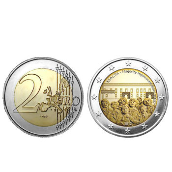 2 Euros Moeda Alusiva à Representação da Maioria Malta 2012
