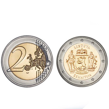 Moeda 2 Euro Zemaitija Lituânia 2019