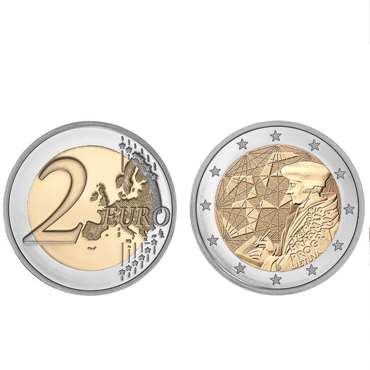 Moeda 2 Euro Erasmus Lituânia 2022