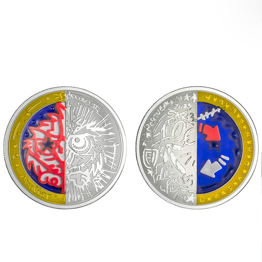 Moeda 10€ Bordalo II Portugal 2023 Prata Proof