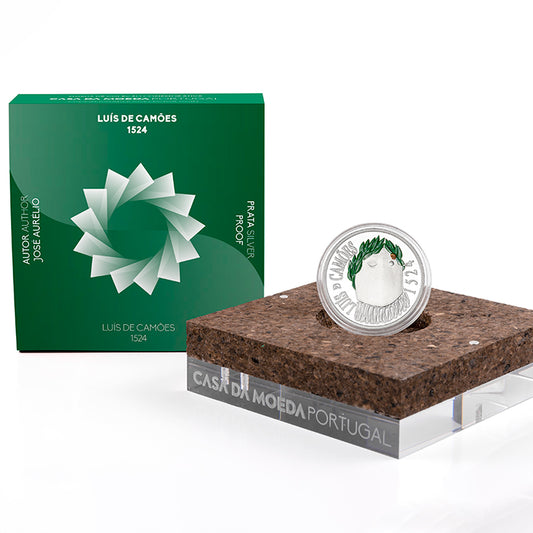 Moeda 5 Euros Luís Camões Portugal 2024 Prata Proof