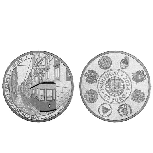 Moeda 7,50€ Capitais Ibero-Americanas "Lisboa" Portugal 2024 Cuproníquel