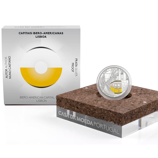 Moeda 7,50€ Capitais Ibero-Americanas "Lisboa" Portugal 2024 Prata Proof