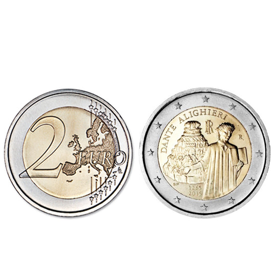 Moeda 2 Euros Dante - Itália 2015