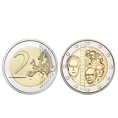 Moeda 2 Euros Dinastia de Nassau - Luxemburgo 2015