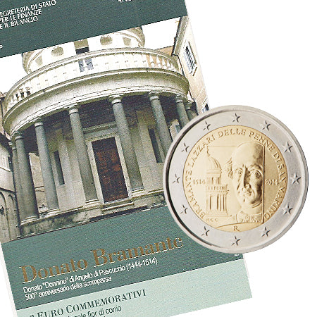 Moeda 2 Euros Donato Bramante - San Marino 2014
