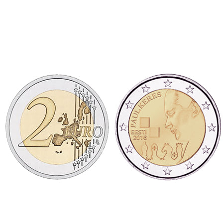 Moeda 2 Euro  Estónia 2016 Paul Keres