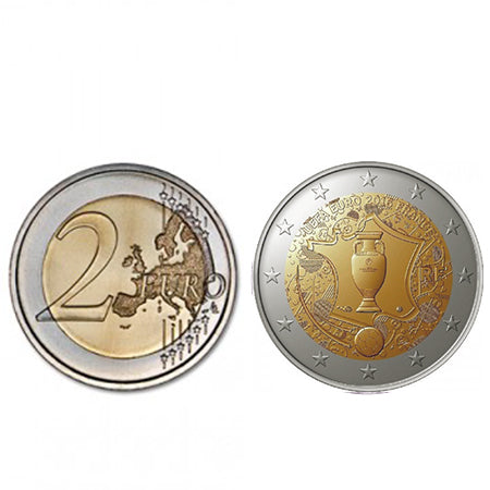 Moeda 2 Euro  França 2016  Campeonato da Europa UEFA 2016