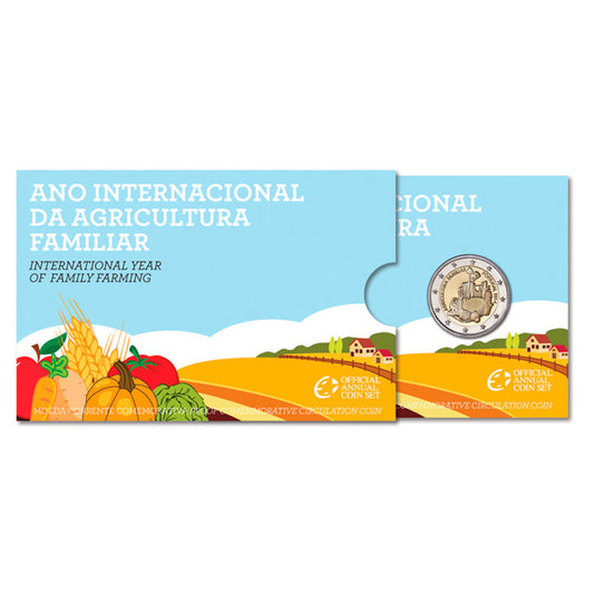 2 Euros Anos Internacional Agricultura Familiar Proof Portugal 2014