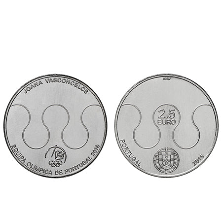 Moeda 2,5€  Equipa Olimpíca Rio 2016  - Portugal 2015 (Cuproniquel)