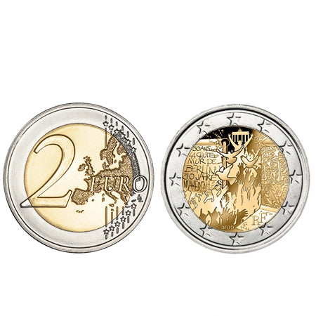 Moeda 2 Euro 30 Anos Queda Muro Berlim França 2019