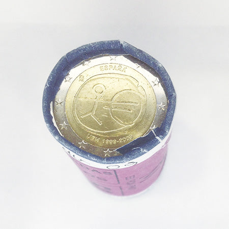 Rolo 25 Moedas 2 Euros 10 Aniversario UE Espanha 2009