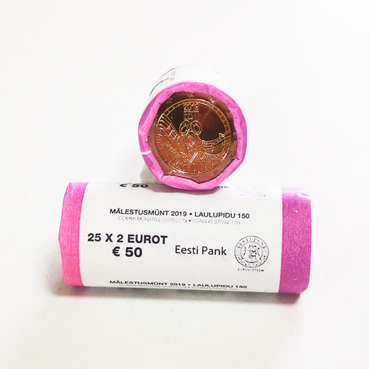 Rolo Moedas 2 Euros 150 Anos Festival da Canção Estónia 2019