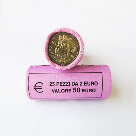Rolo Moedas 2 Euros 200 Anos da Fundação Carabiniere de Itália 2014