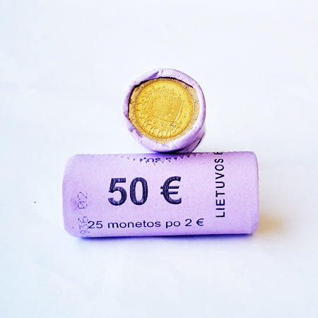 Rolo Moedas 2 Euros 30 Anos da Bandeira da Europa Lituânia 2015