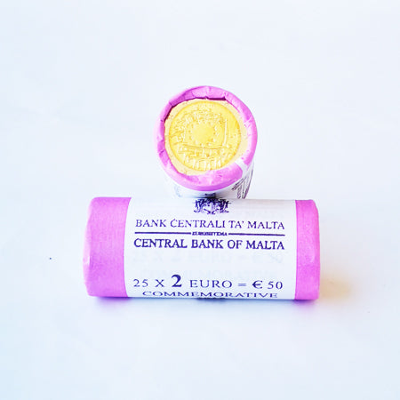 Rolo Moedas 2 Euros 30 Anos da Bandeira da Europa Malta 2015