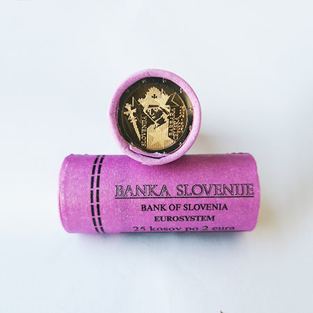 Rolo Moedas 2 Euros Barbara Celjska Eslovénia 2014