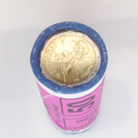 Rolo 25 Moedas 2 Euros D Quixote Espanha 2005