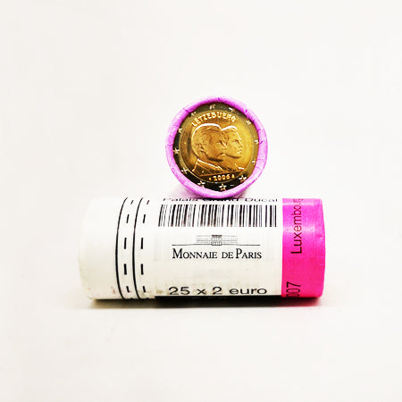 Rolo 25 Moedas 2 Euros Guillaume Grão Duque Luxemburgo 2006