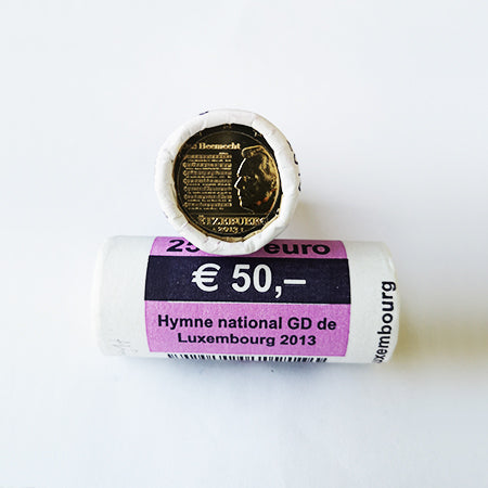 Rolo Moedas 2 Euros Hino Nacional Luxemburgo 2013