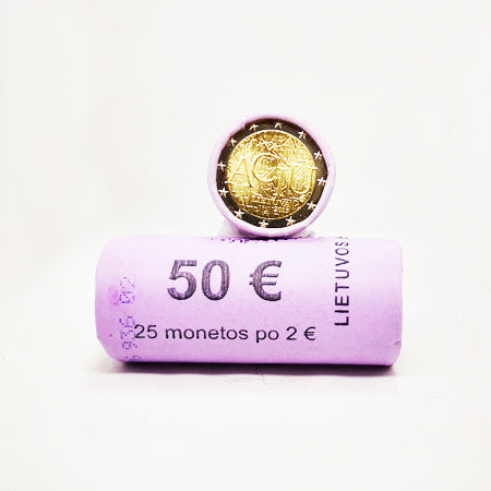 Rolo Moedas 2 Euros Idioma Lituano Lituânia 2015