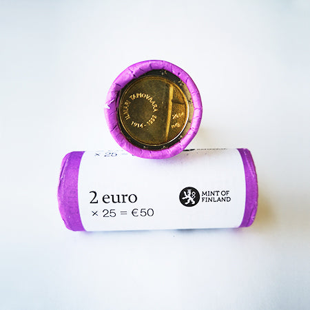 Rolo Moedas 2 Euros Ilmari Tapiovaara Finlândia 2014