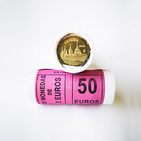 Rolo Moedas 2 Euros Mosteiro do Escorial Espanha 2013