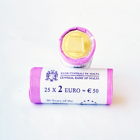 Rolo Moedas  2 Euros 41 Anos República 1974 Malta 2015