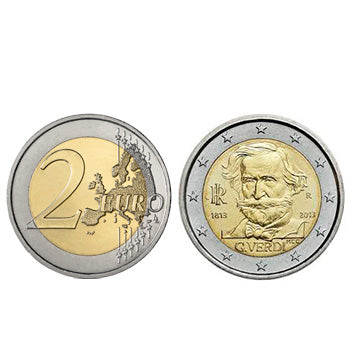 2 Euros Giuseppe Verdi Italia 2013